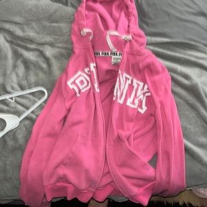 Pink zip up jacket